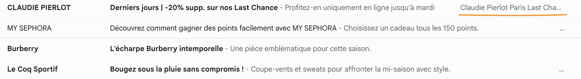 Exemple Boite mail.